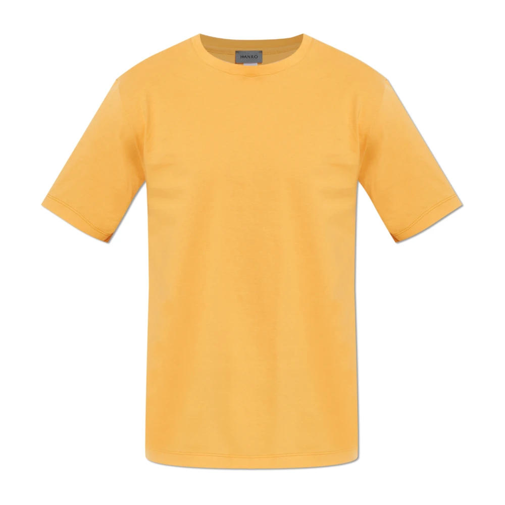 Hanro Herren Orange - Living Shirts Rundhals-T-Shirt - Tops - 2XL