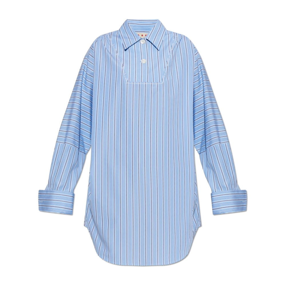 Marni Damen Blau - Gestreiftes Muster Kleid - Dresses - 2XS