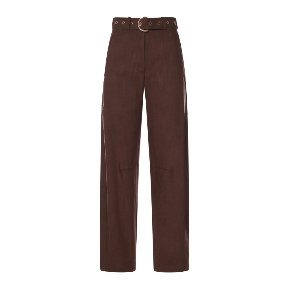 Pinko Damen Braun - Straight Hosen - Trousers - S