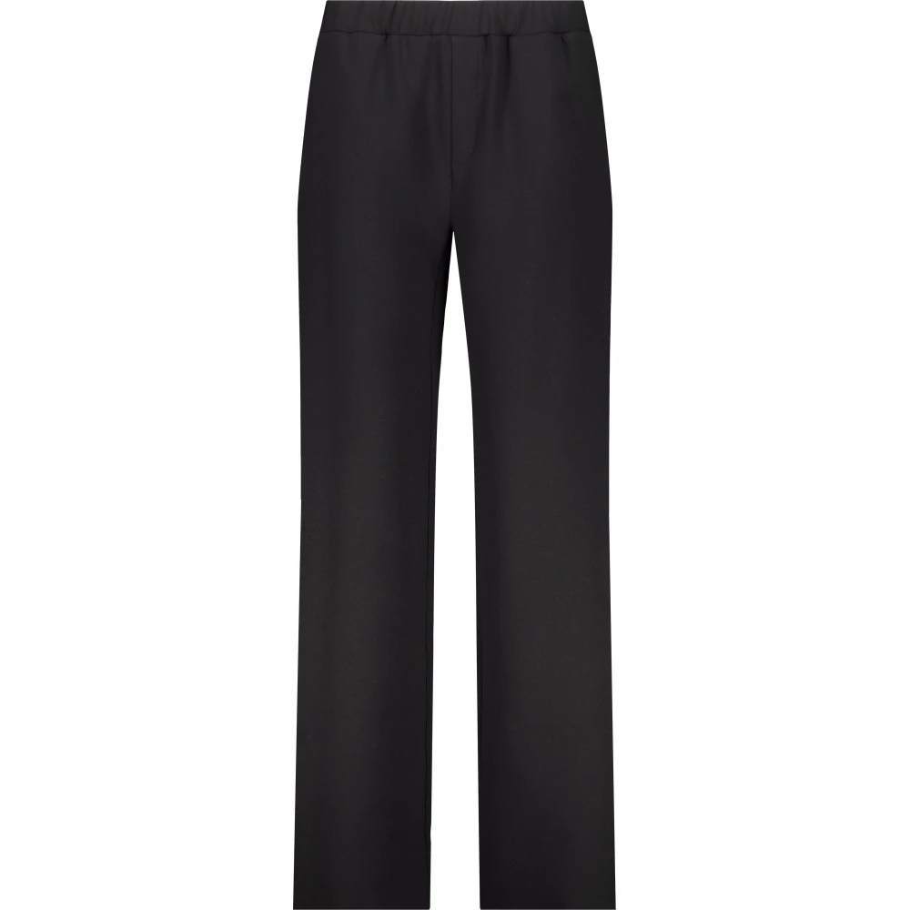 Monari Damen Schwarz - Straight-Leg Hose - Trousers - K -Xl