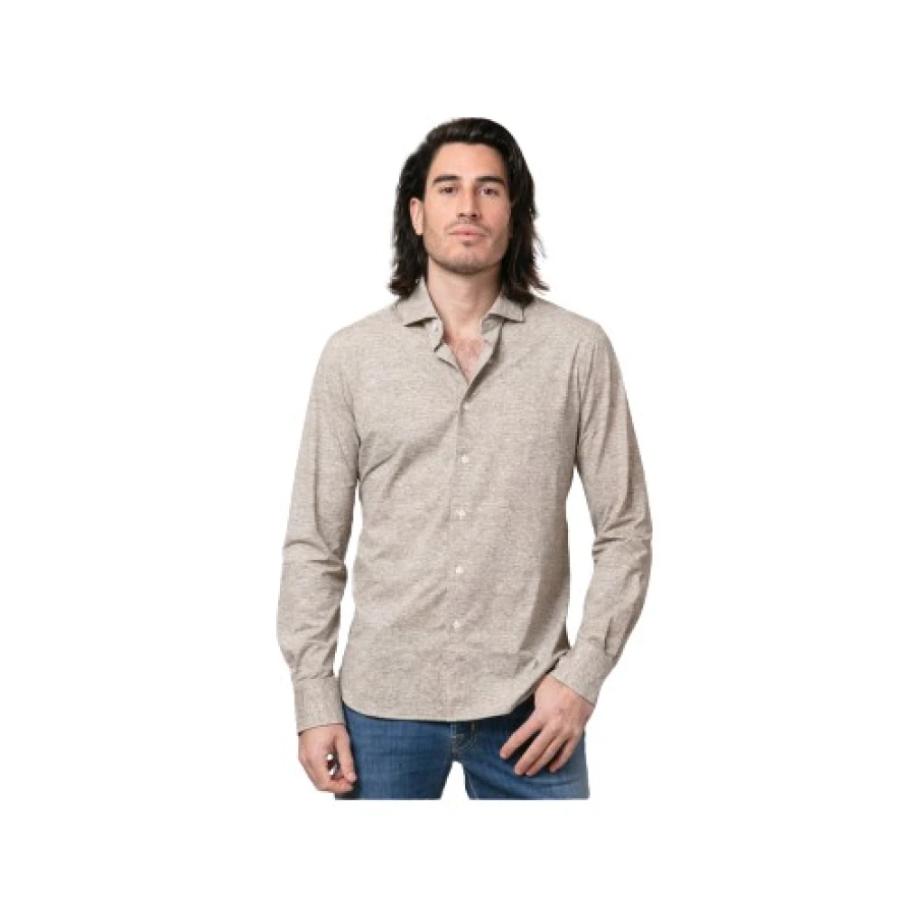 Orian Herren Beige - S Stretch-Shirt - Shirts - M