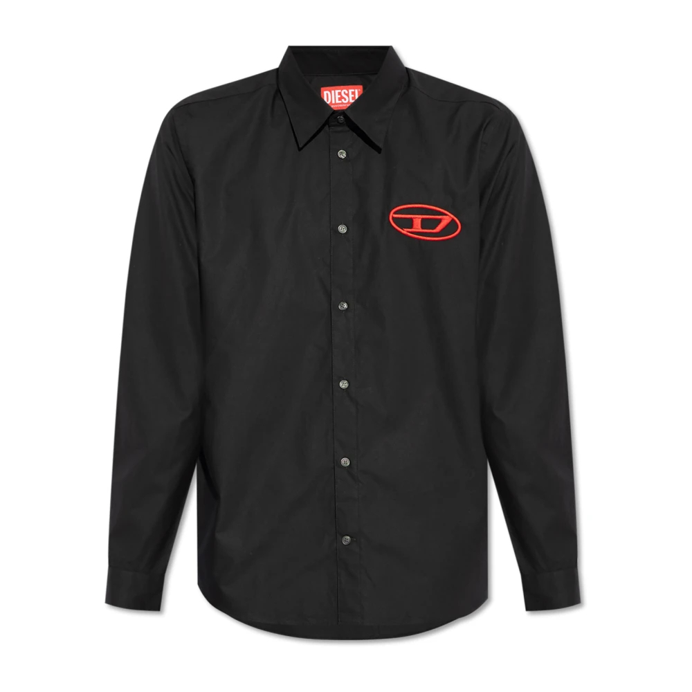 Diesel Herren Schwarz - Shirt S-Simply-D - Shirts - K - M