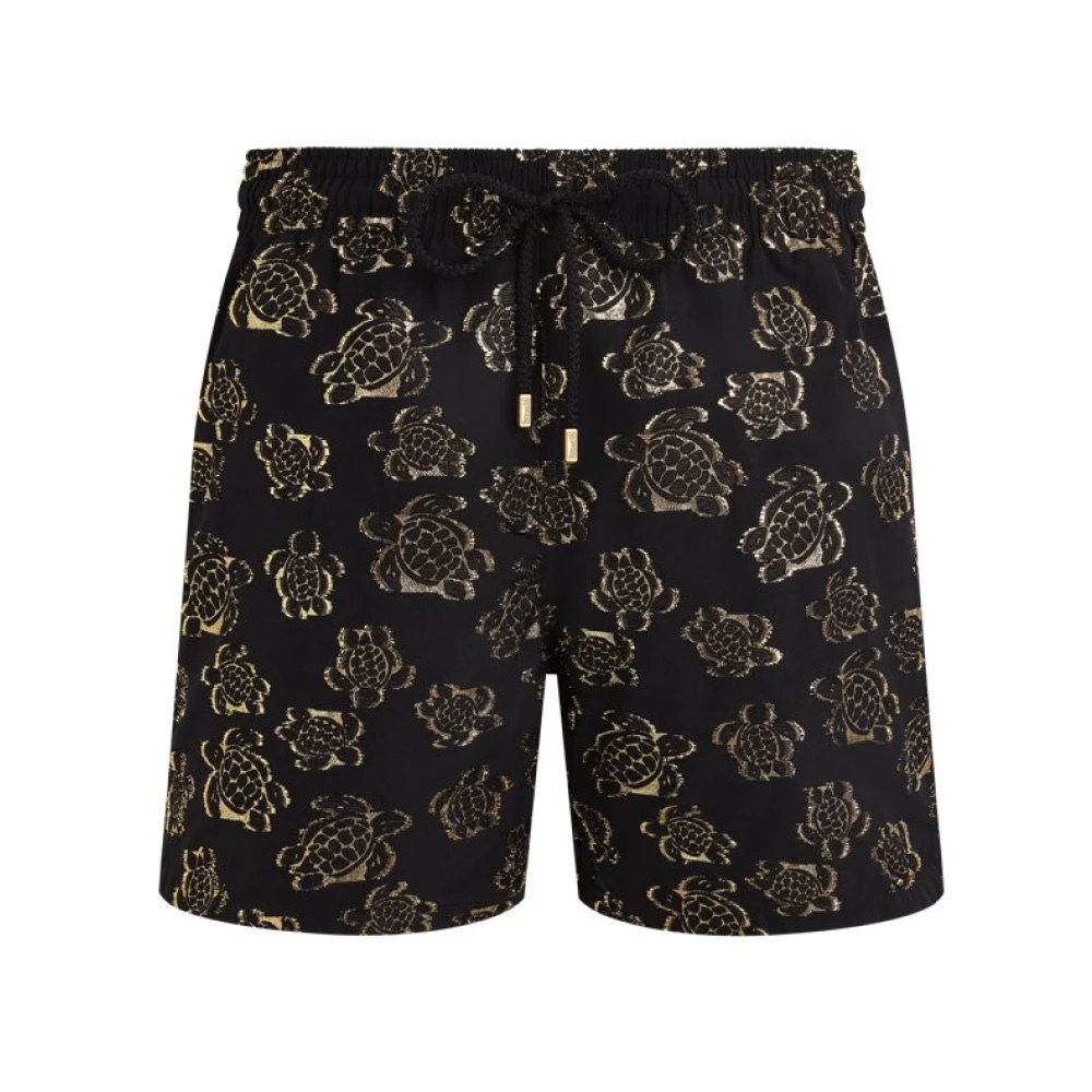 Vilebrequin - Ronde Des Tortues Jacquard Badeshorts Für Herren - Swimwear - Herren - Schwarzk - L