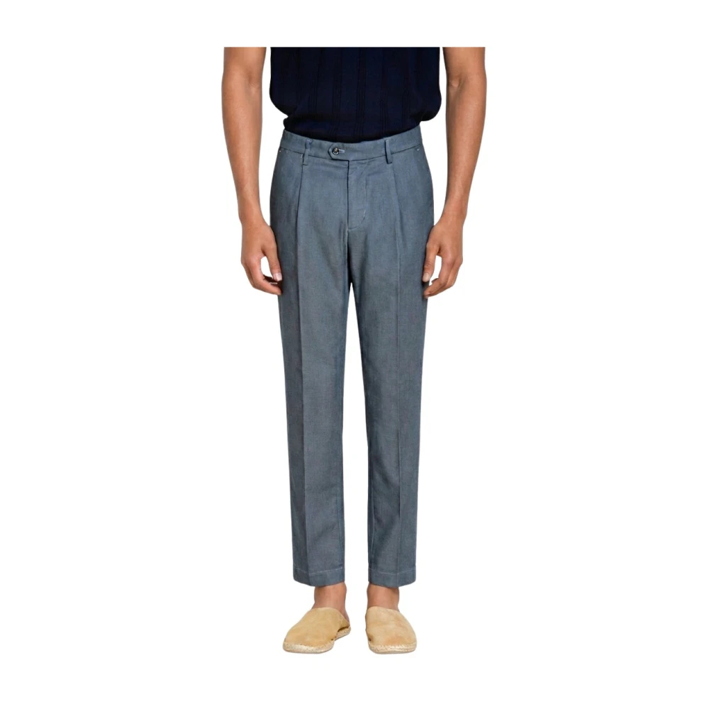 Mason's Herren Blau - Torino 1 Pinces Flex Chino Pants - Trousers - Xs