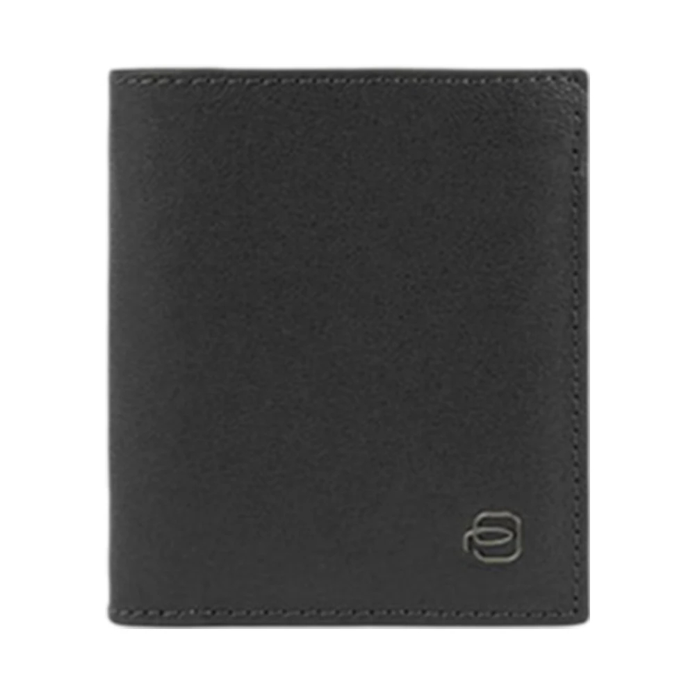 Piquadro Herren Schwarz - Es Lederportemonnaie Und Kartenhalter - Accessories - K - One Size