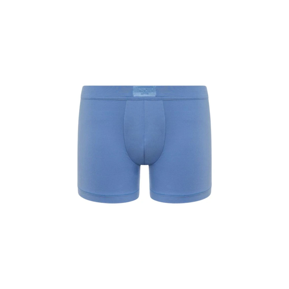 Moschino Herren Blau - Label Boxershorts - Underwear - Xs