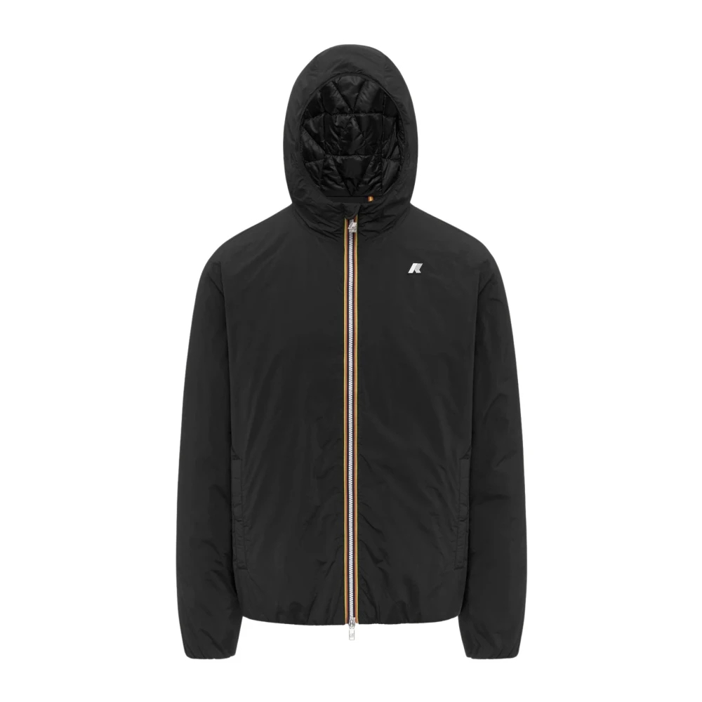 K-Way Herren Schwarz - E Winddichte Kurze Jacke Für Männer - Jackets - K - Xl