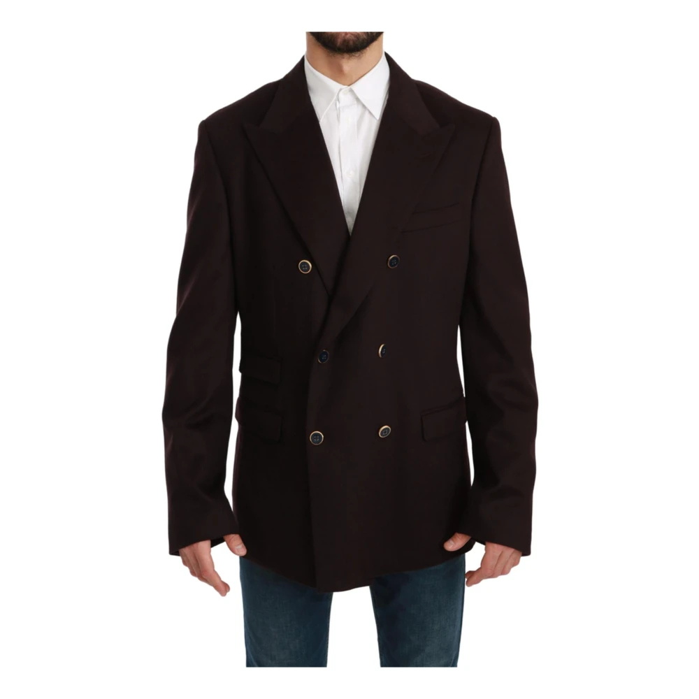 Dolce & Gabbana Herren Rot - Wunderschöner Bordeaux Doppelreihiger Blazer - Jackets - 3XL
