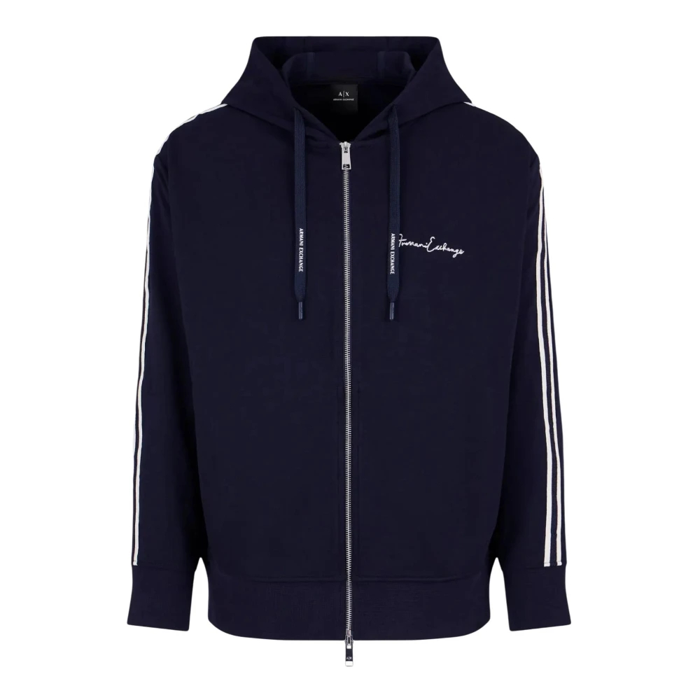 Armani Exchange Herren Blau - Zip-Through Hoodie - Sweatshirts & Hoodies - M