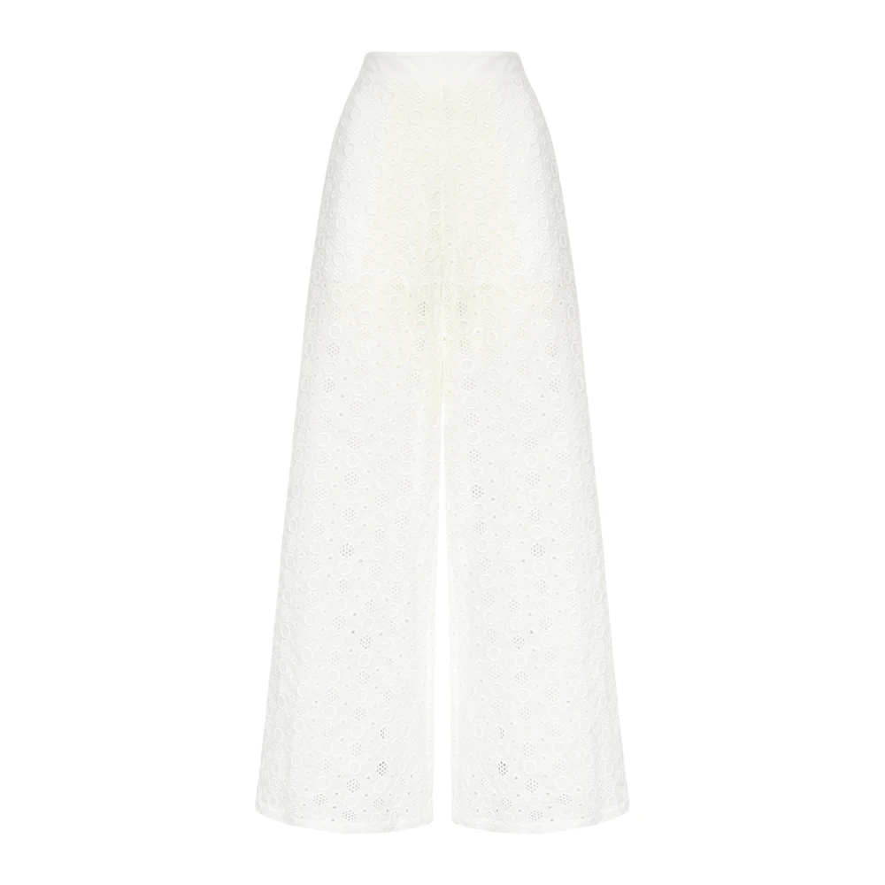Pinko Damen Weiß - Wide Hosen - Trousers - M