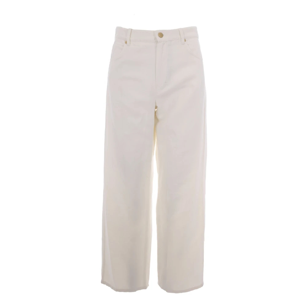 Max Mara Studio Damen Weiß - Wide Hosen - Trousers - 2XS