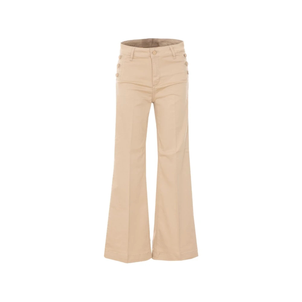 Liu Jo Damen Beige - Wide Hosen - Trousers - W30