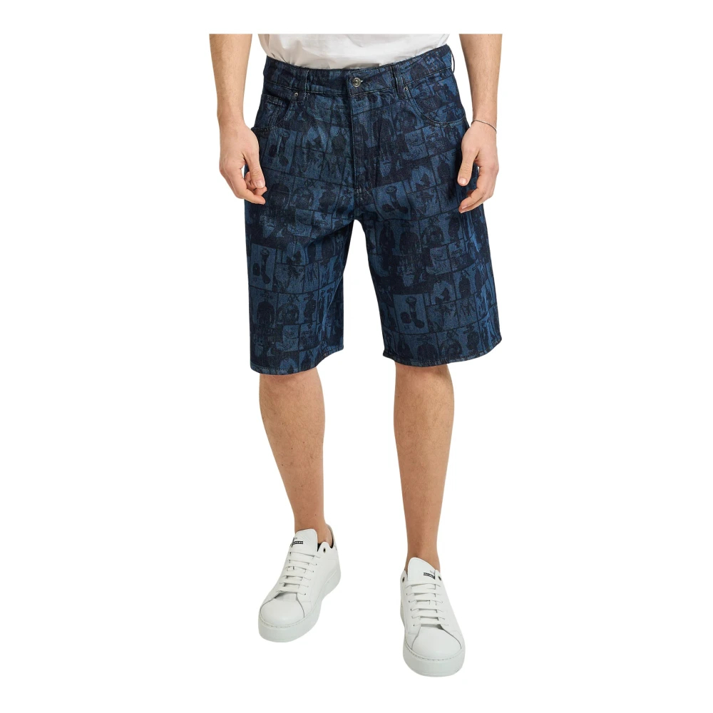 Armani Exchange Herren Blau - Denim Cotton Shorts - Shorts - W32