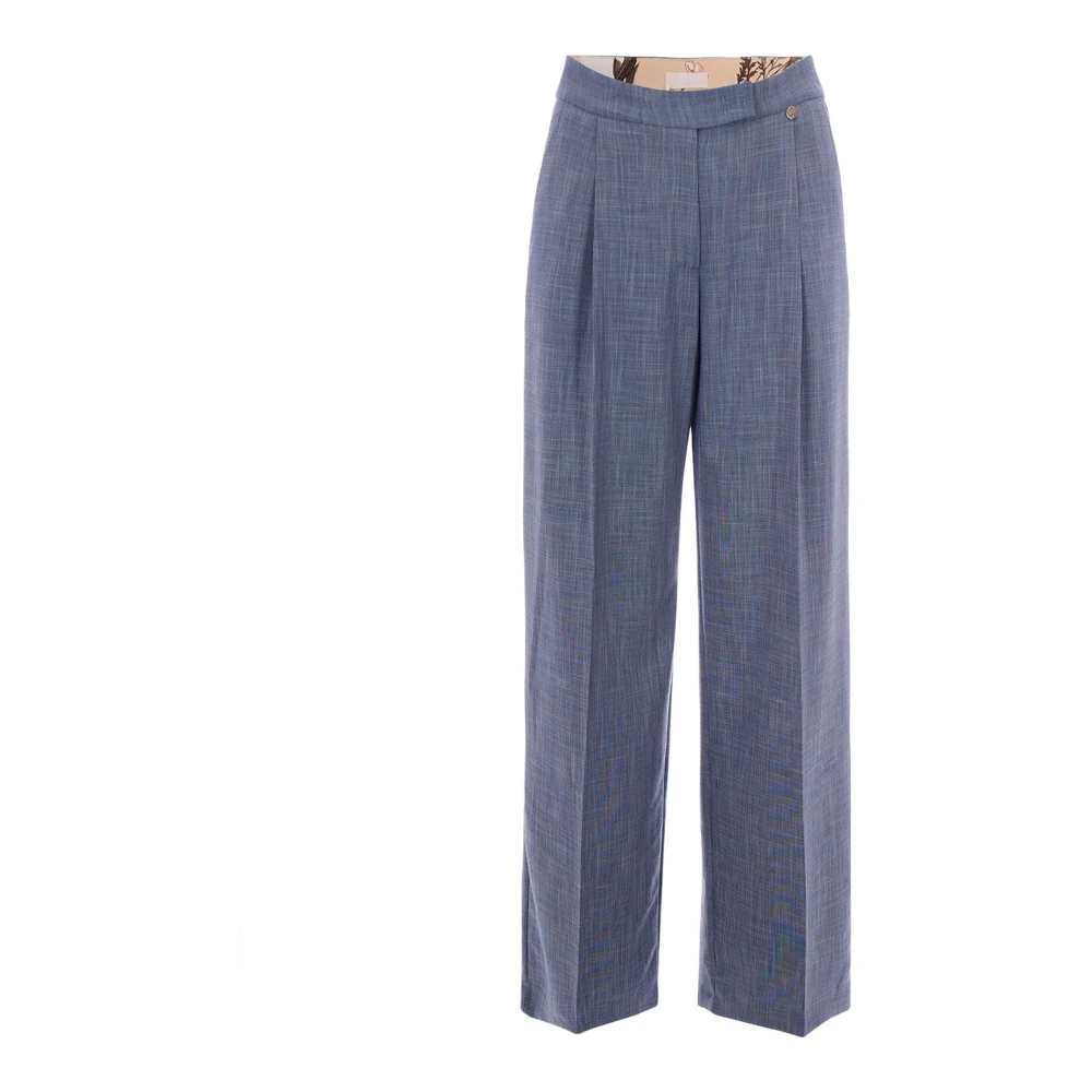 Liu Jo Damen Blau - Wide Hosen - Trousers - M