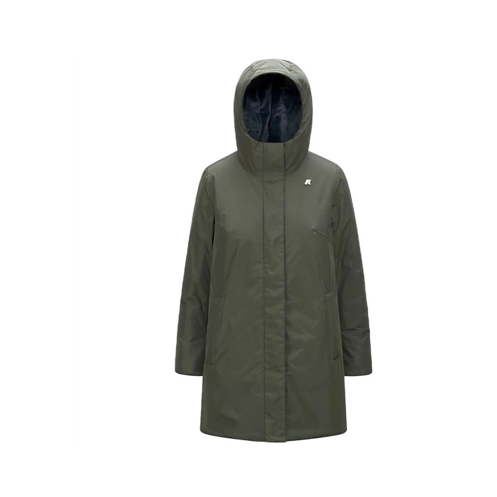 K-Way Damen Grün - Sophie Soft Touch Marmotta Jacke - Coats - 6XL