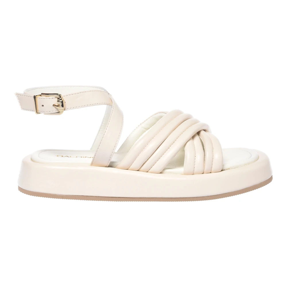 Baldinini Damen Weiß - Nappa Sandale - Shoes - 41 Eu