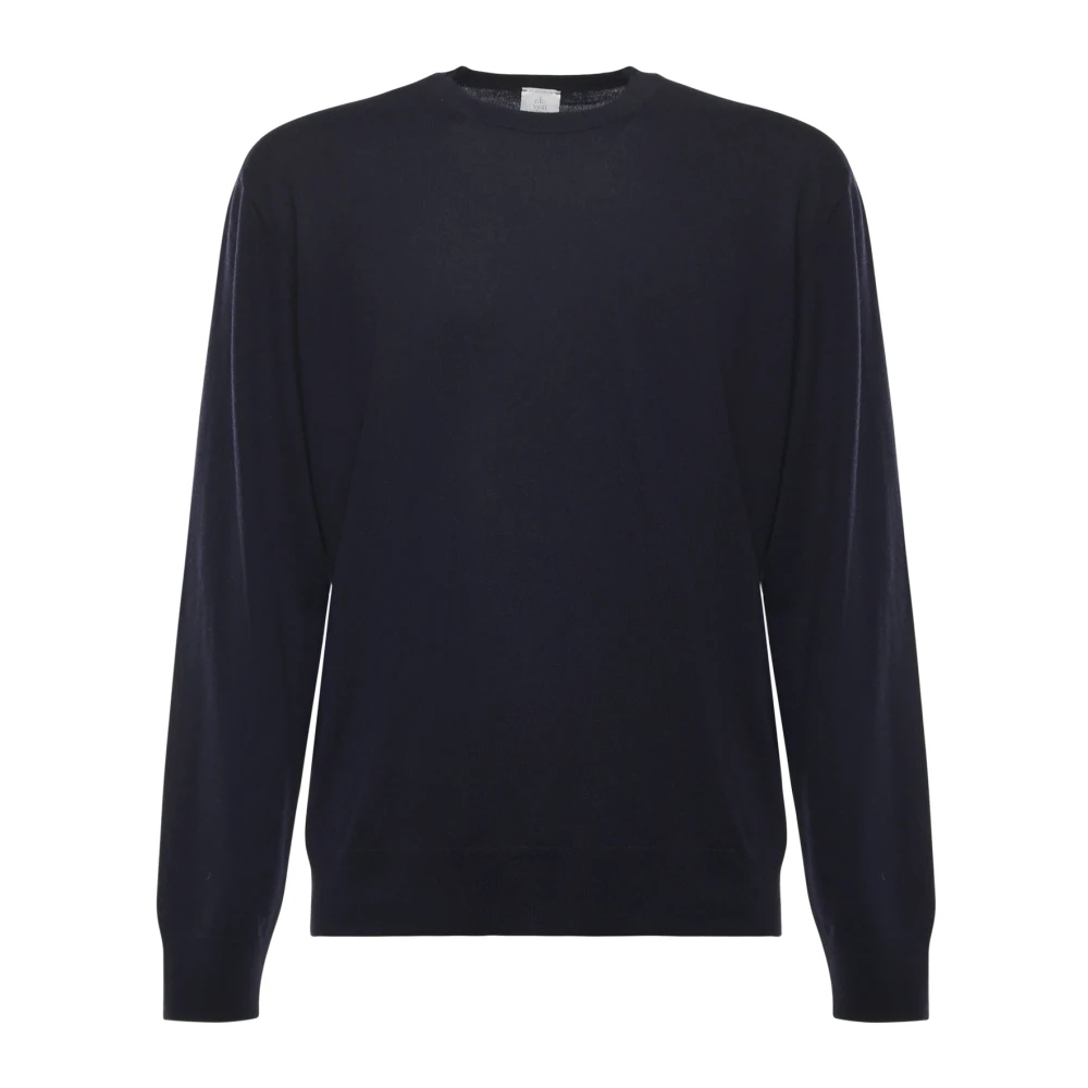 Eleventy Herren Blau - Kaschmirpullover Mit Rundhalsausschnitt - Knitwear - 2XL