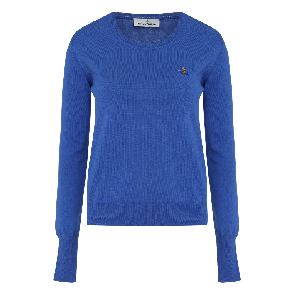 Vivienne Westwood Damen Blau - Bea Kaschmirpullover Mit Rundhalsausschnitt - Knitwear - Xs