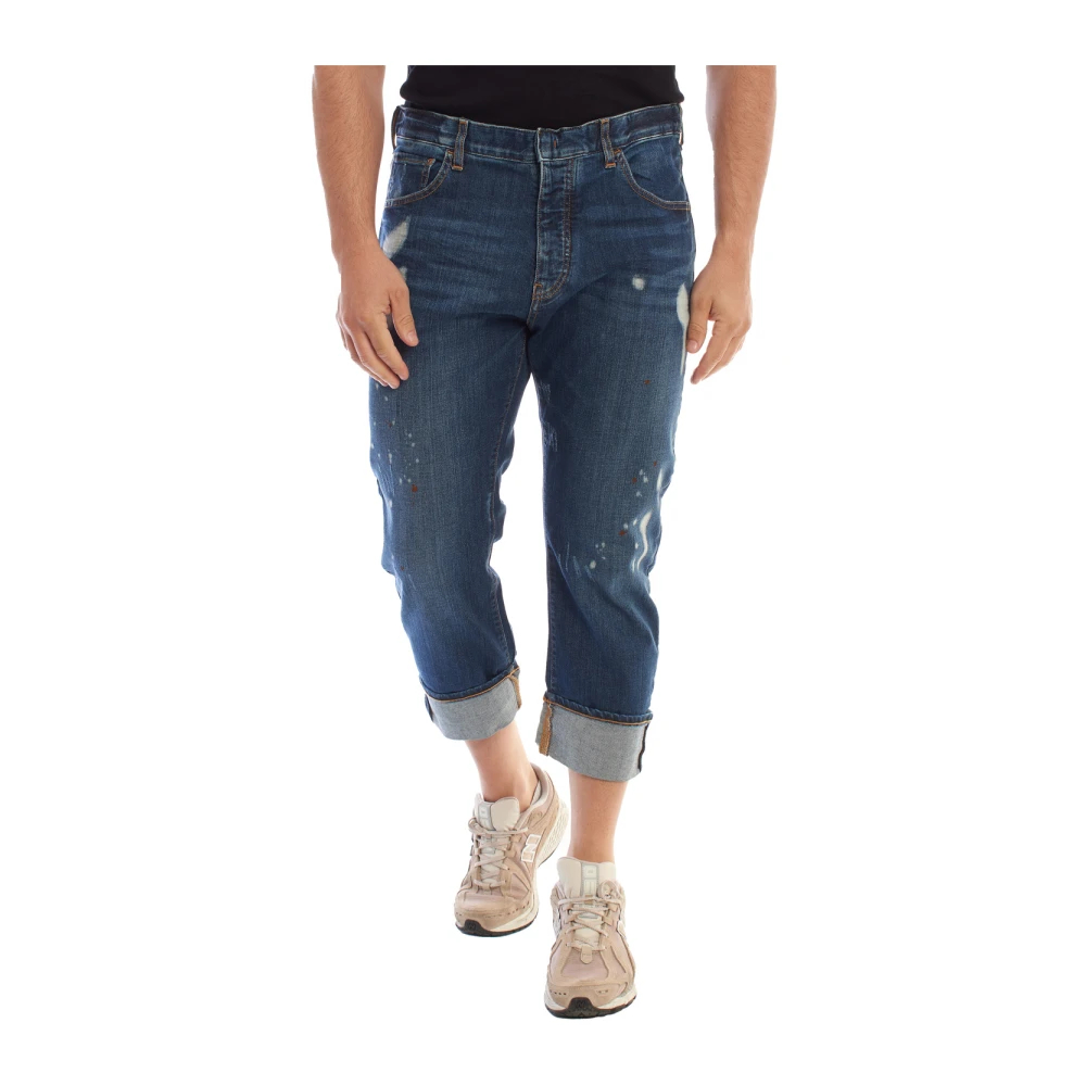 Emporio Armani Herren Blau - Cropped Jeans Mit Geradem Schnitt - Jeans - W30