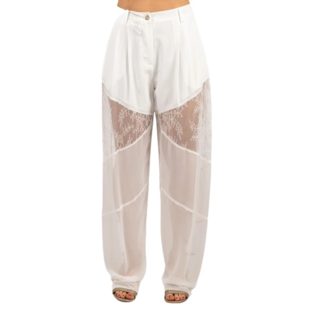 Pinko Damen Weiß - Wide Hosen - Trousers - Xs