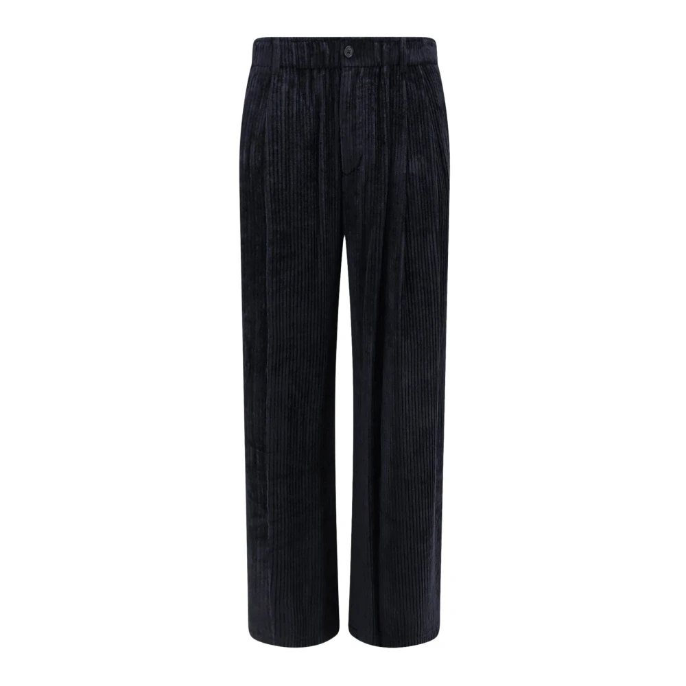 Giorgio Armani - Wide Hosen - Trousers - Herren - Blau - M