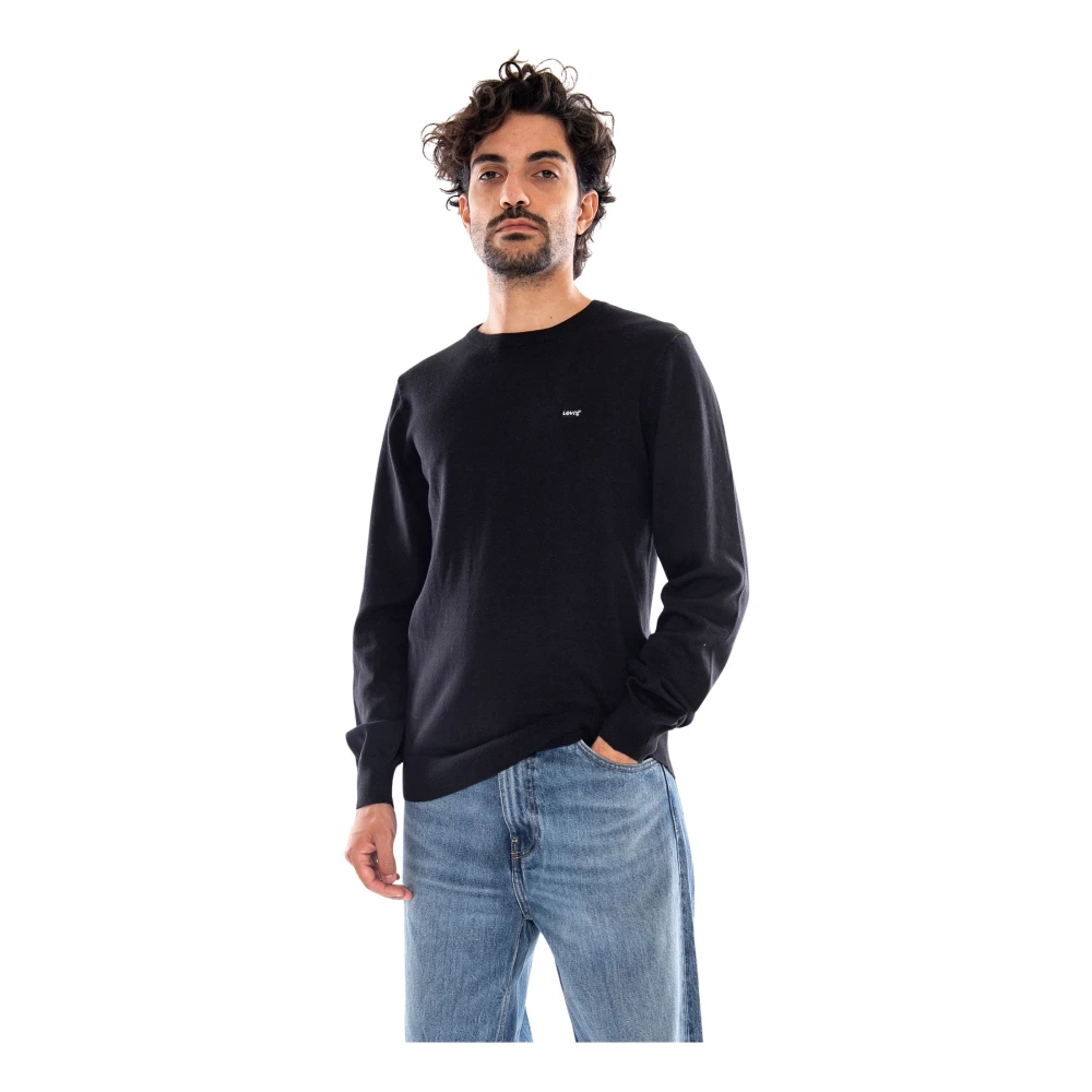 VAN GRAAF Levi's Herren Schwarz Strickpullover 1Er Pack Baumwolle Extra Groß - Bild 10