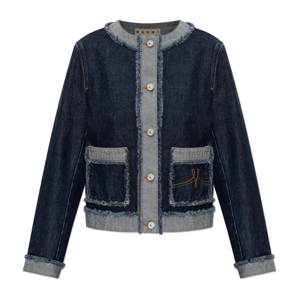 Marni Damen Blau - Denim Inside-Out Jacke - Jackets - S