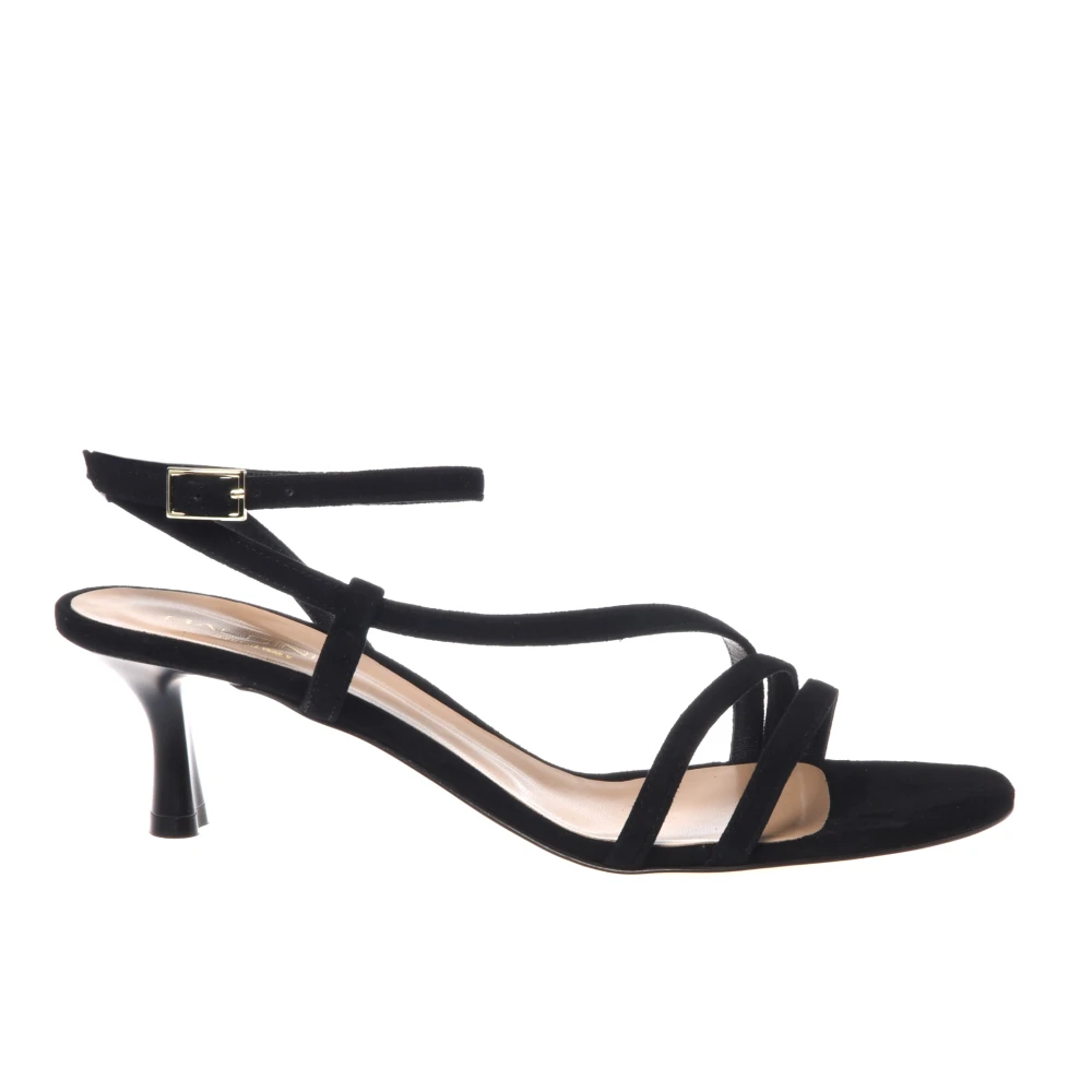 Baldinini - Wildleder High Heel Sandale - Shoes - Damen - Schwarzk - 37 1/2 Eu