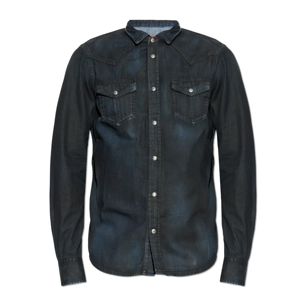 Diesel Herren Blau - D-Vega Denim Shirt - Shirts - Xl