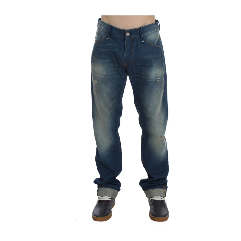 Acht - Regular Straight Fit Jeans - Jeans -Herren -Blau -W34