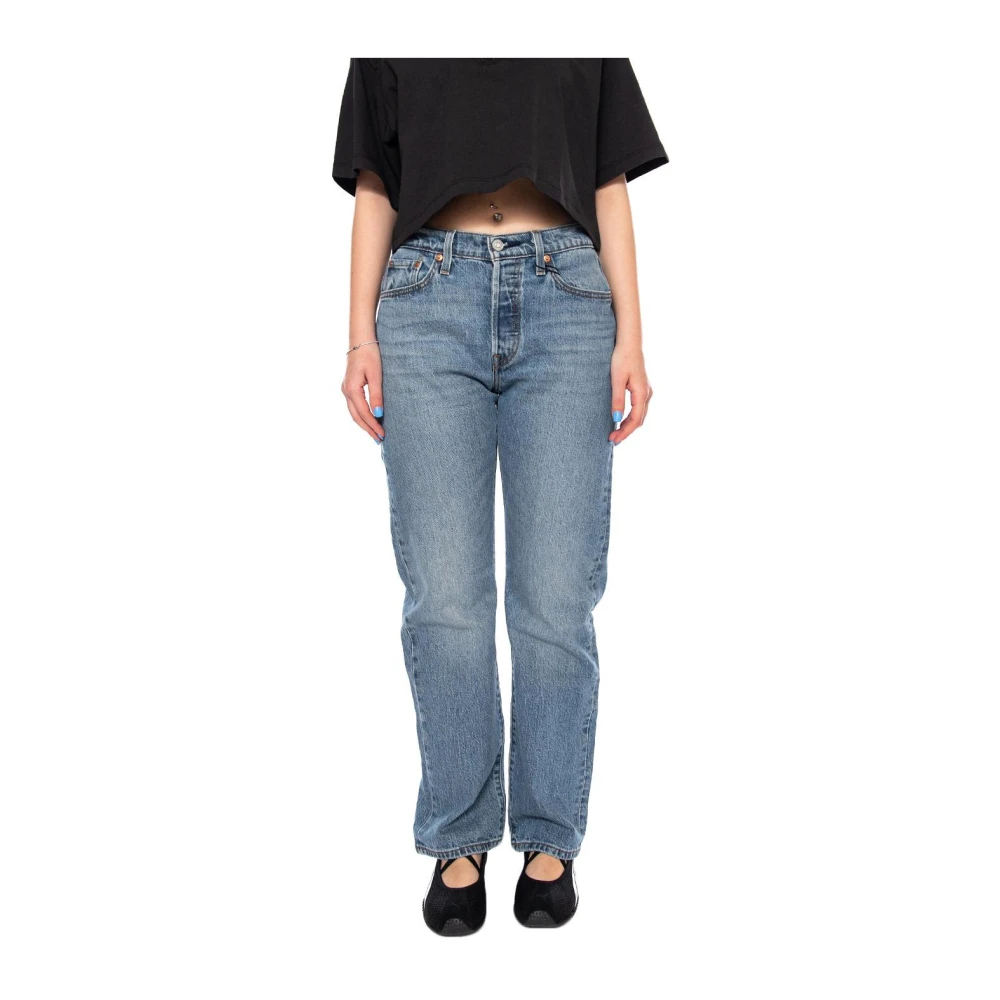 Levi's Damen Blau Stretch-Jeans "Lv Jeans 501 Curve Blacks", Gr. 29, Länge 32, (Lucid Dream), Denim/Jeans, Obermaterial: 99% Baumwolle, 1% Elastha... - Bild 5