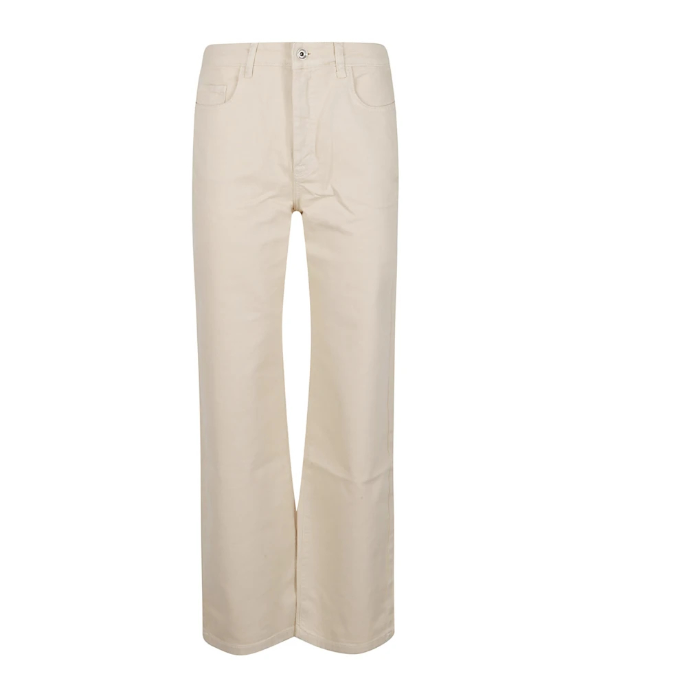 Patrizia Pepe Damen Beige - Wide Leg Jeans - Jeans - W26