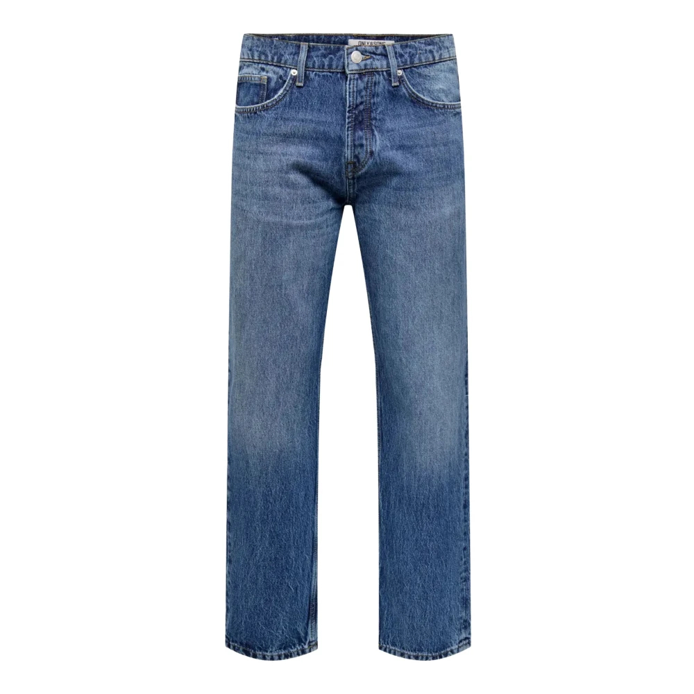 Only & Sons Herren Blau – Edge – Gerade Geschnittene Jeans In Mittelblauer Waschung - Bild 5