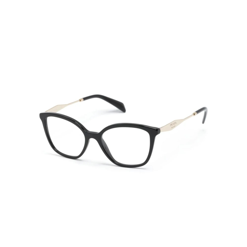Prada Pr 02Zv 0 1Ab1o1 Kunststoff Schmetterling / Cat-Eye Brille – auch als Gleitsichtbrille Damen Schwarz Klein - Bild 4