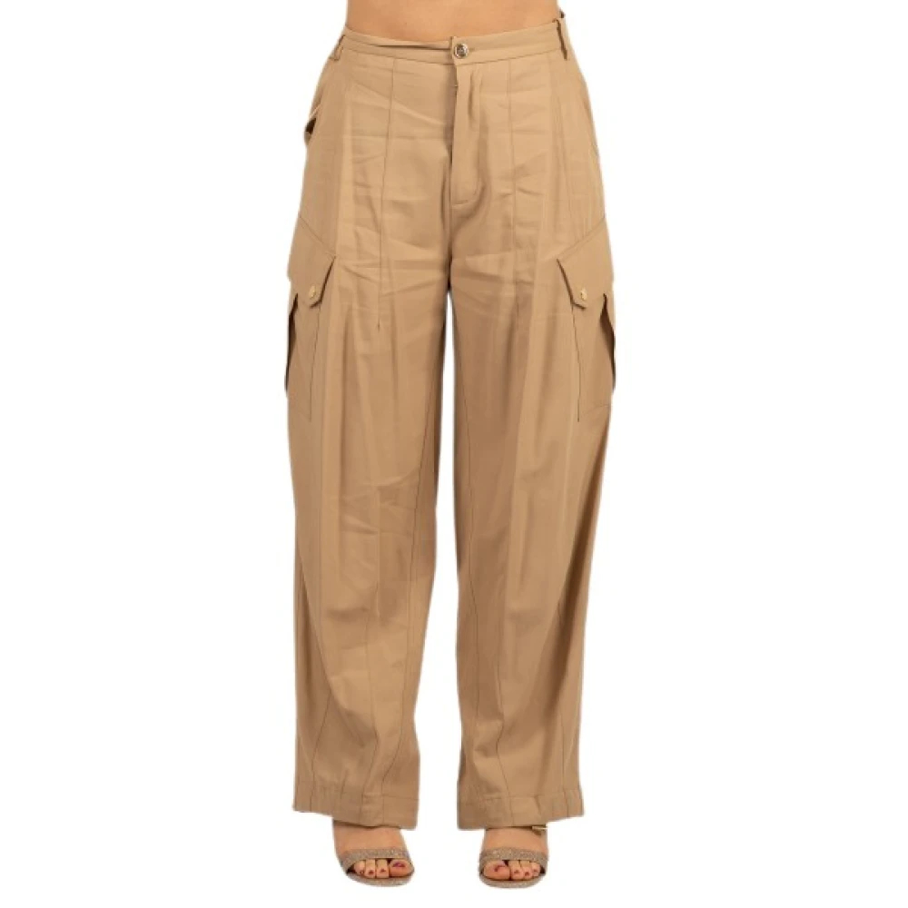 Pinko Damen Braun - Wide Hosen - Trousers - M