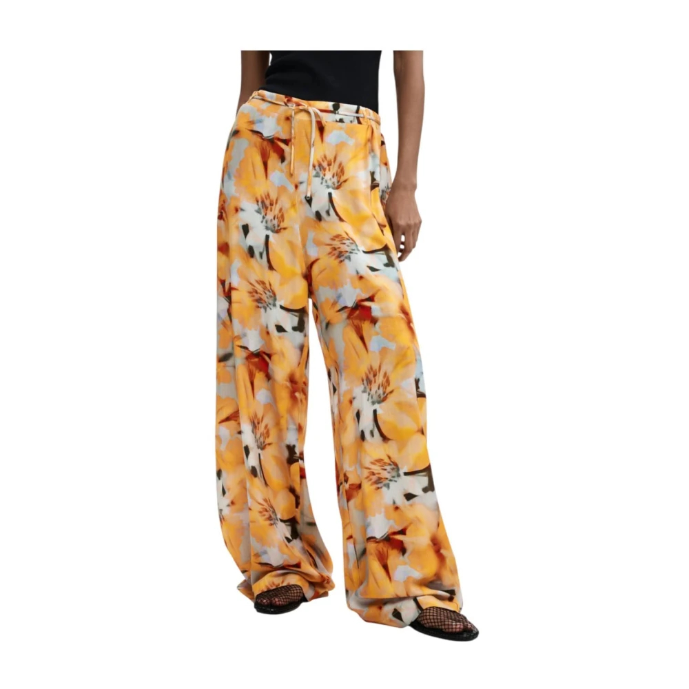 Desigual Damen Gelb - Wide Hosen - Trousers - Xs