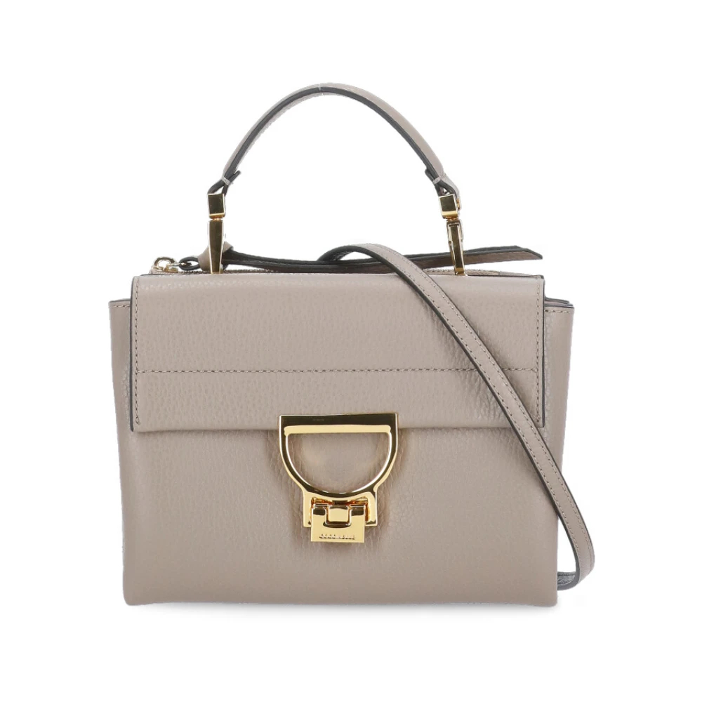 Coccinelle - Stilvolle Beige Leder Pochette Tasche - Bags - Damen - Beige - One Size