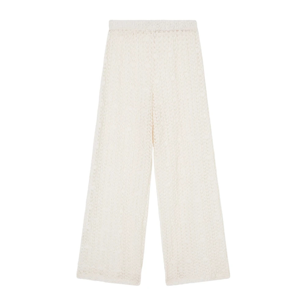 Emporio Armani Damen Beige - Wide Hosen - Trousers - S
