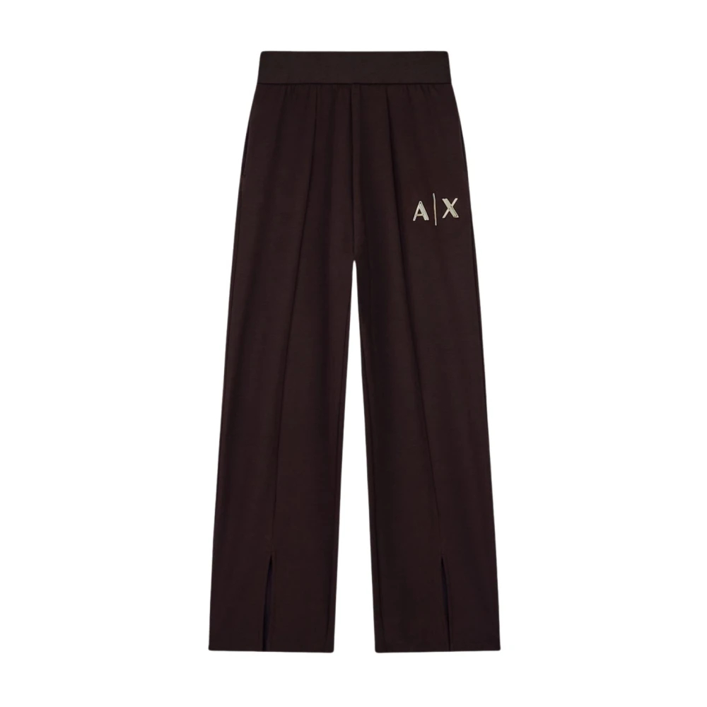 Armani Exchange - Wide Hosen - Trousers - Damen - Schwarzk - L
