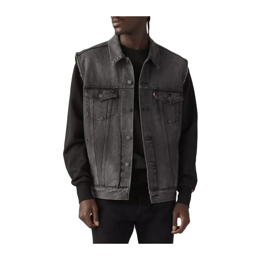 Levis Herren Night Owl Vest Jeansweste "Relaxed Trucker Vest Med Indigo - Worn In" erhältlich in Größe L/M/S von Baur - Bild 4