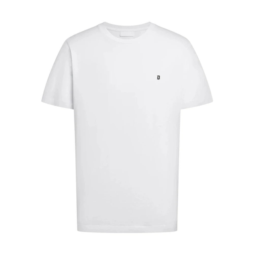 Dondup Herren Weiß - T-Shirt Mit Rundhalsausschnitt- Regular Fit- Aus Jersey - Tops - Xl