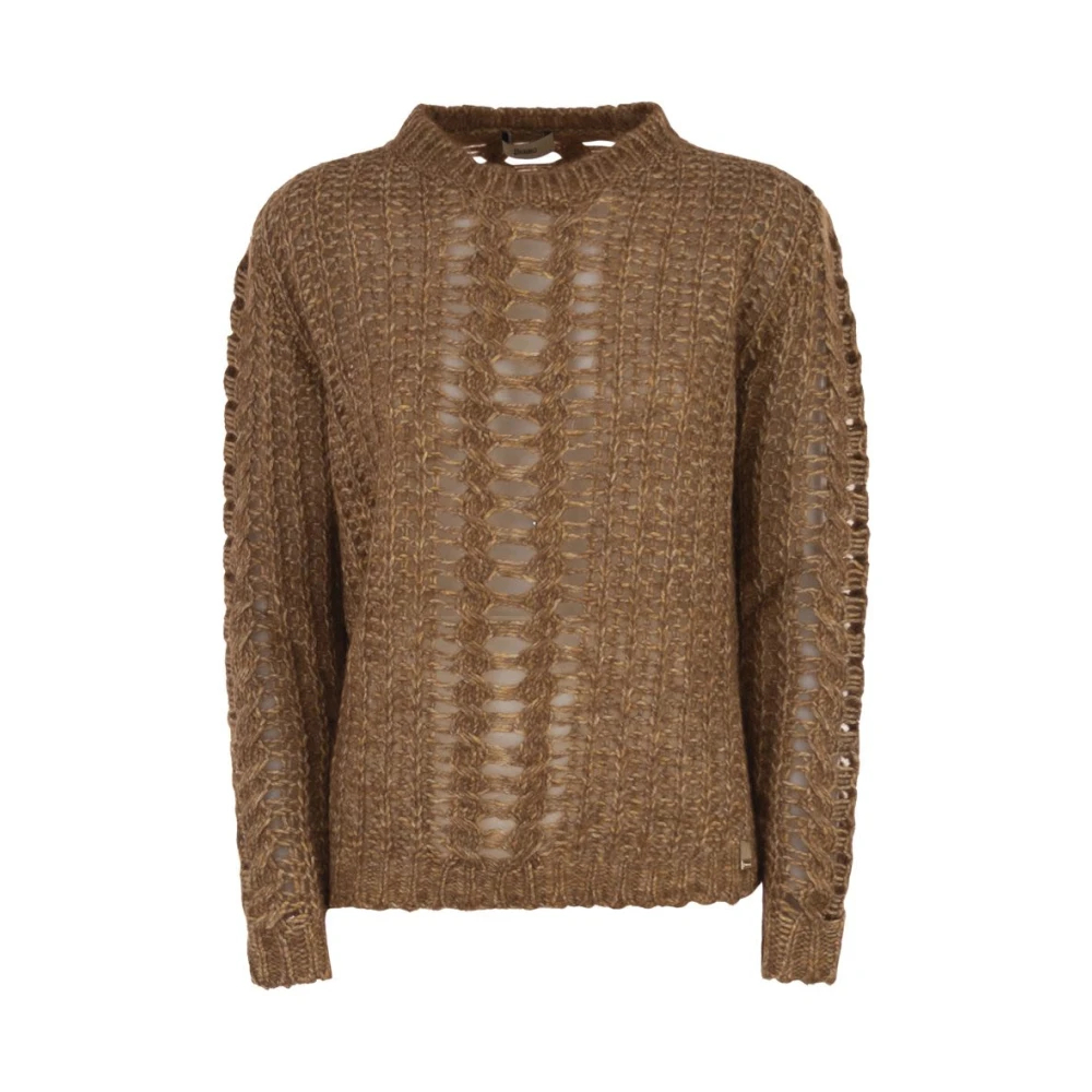 Herno Herren Braun - Rundhals-Strickware - Knitwear - L