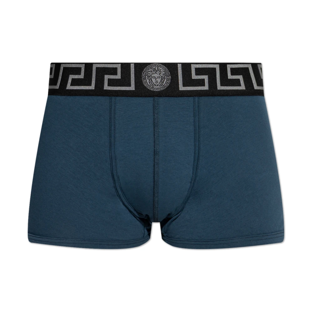 Versace Herren Blau - Greca Border Trunks - Underwear - L