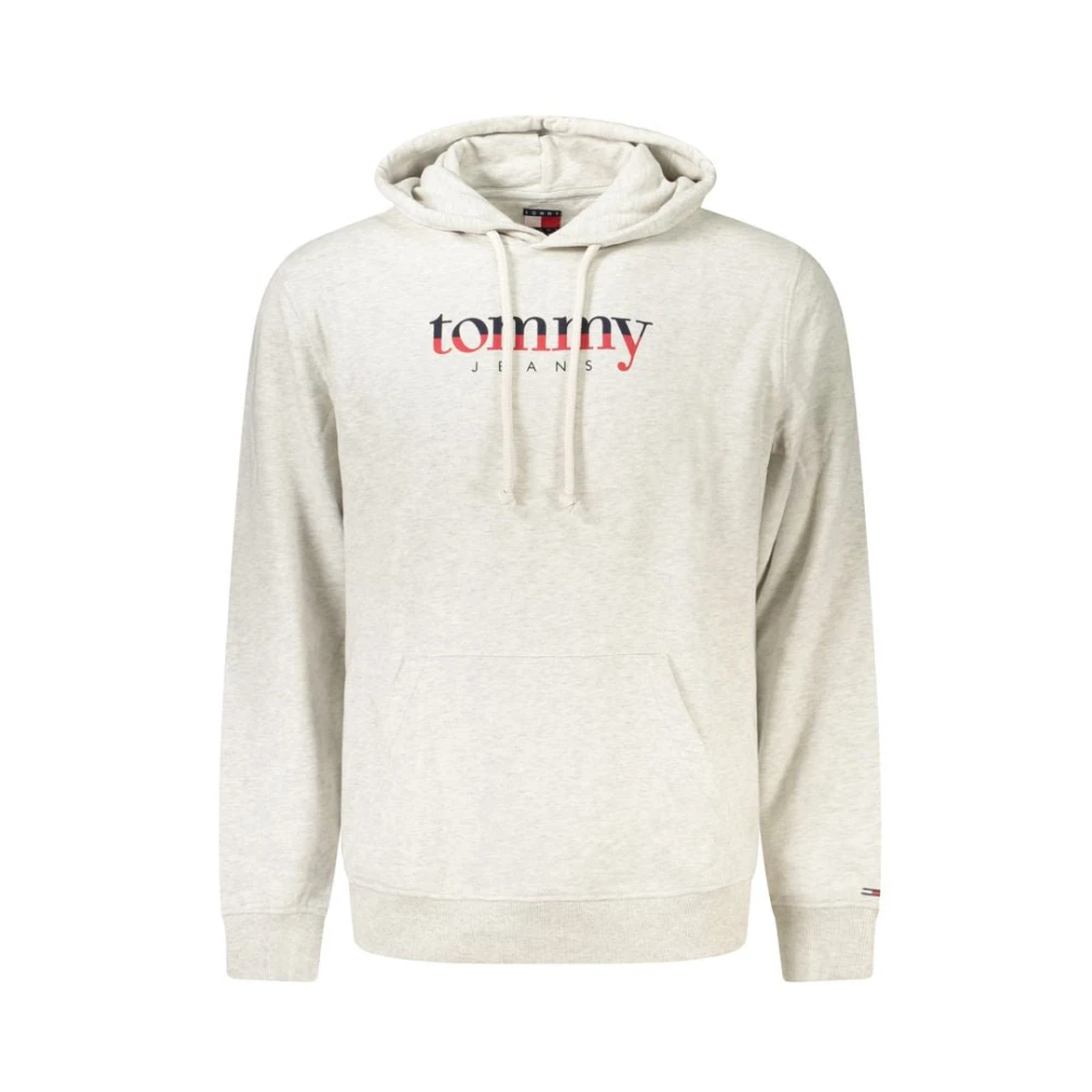Tommy Hilfiger - Grauer Baumwoll Herren Pullover Hoodie - Sweatshirts & Hoodies - Herren - Grau - S - Bild 5