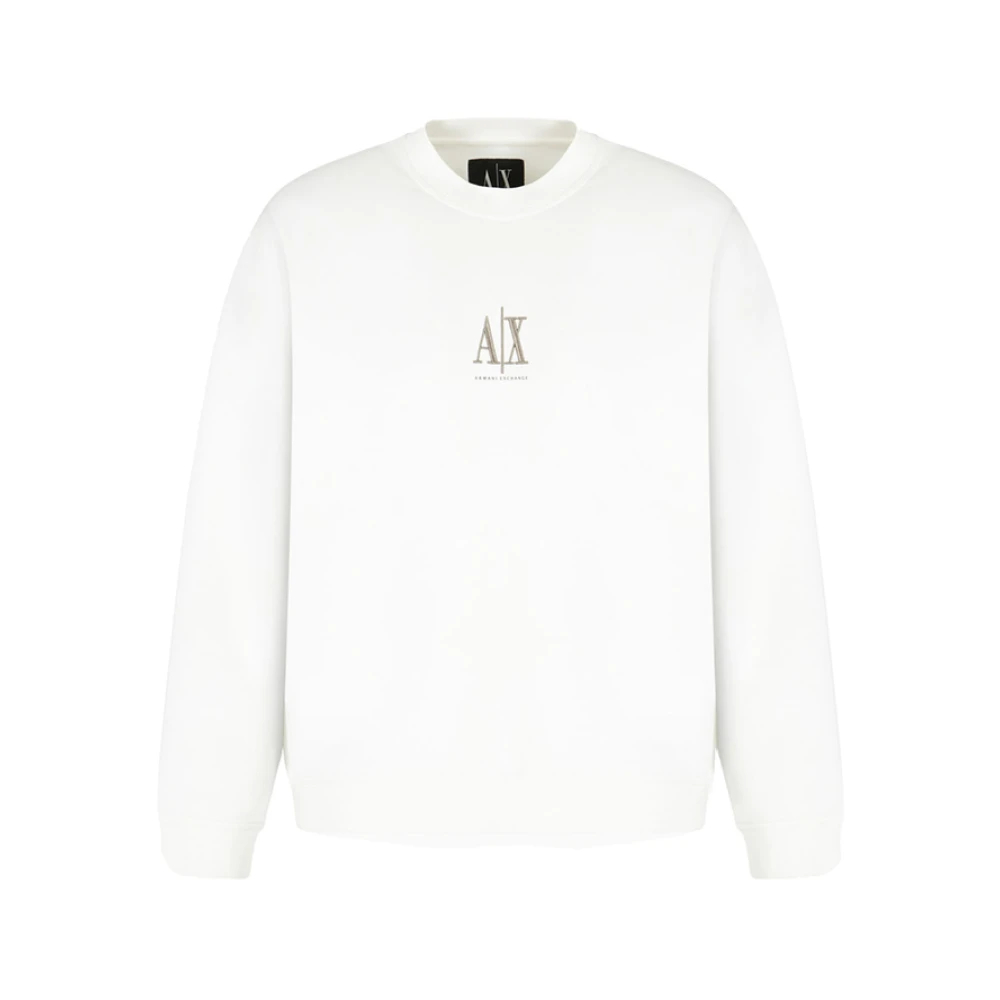 A|X Armani Exchange Herren Weiß Für Xm000368af10818u0009 Es Besticktes Sweatshirt (L), Lässig, Baumwolle - Bild 10
