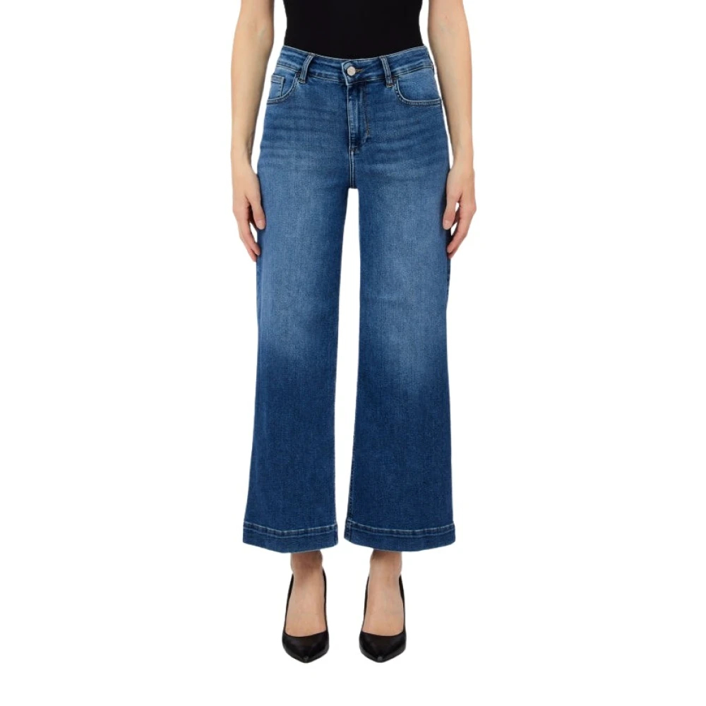 Liu Jo Damen Blau - Wide Jeans - Jeans - W28