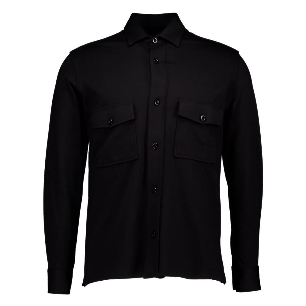 Genti Herren Schwarz - Midtown Overshirts In - Jackets - K - S