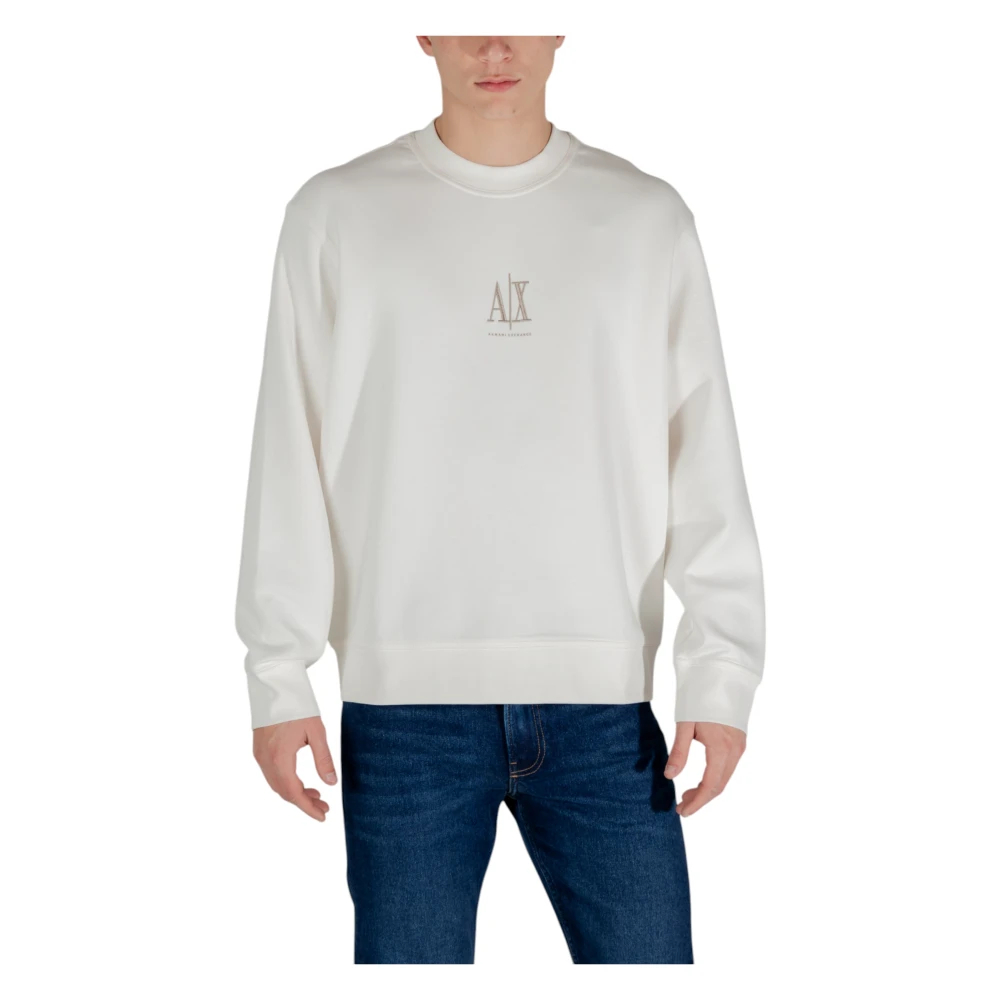 A|X Armani Exchange Herren Weiß Für Xm000368af10818u0009 Es Besticktes Sweatshirt (L), Lässig, Baumwolle - Bild 9