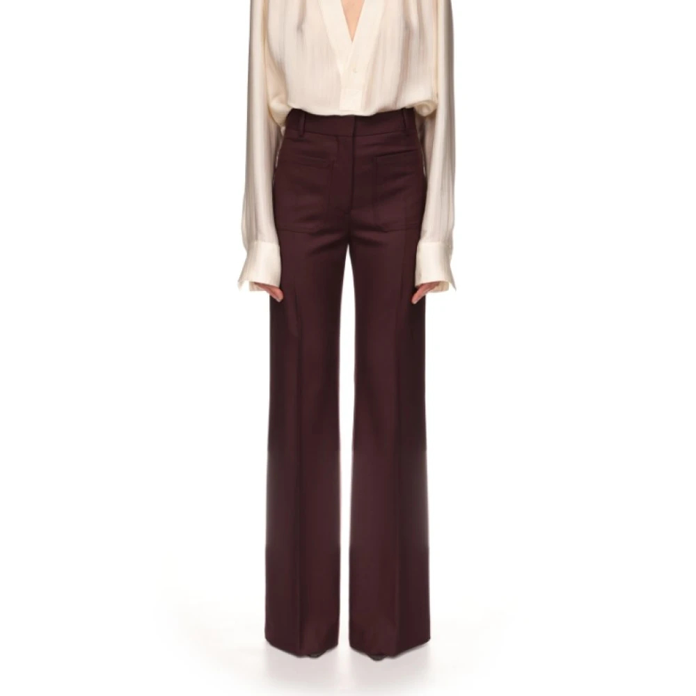Victoria Beckham Damen Violett - Wide Hosen - Trousers - Lila - M