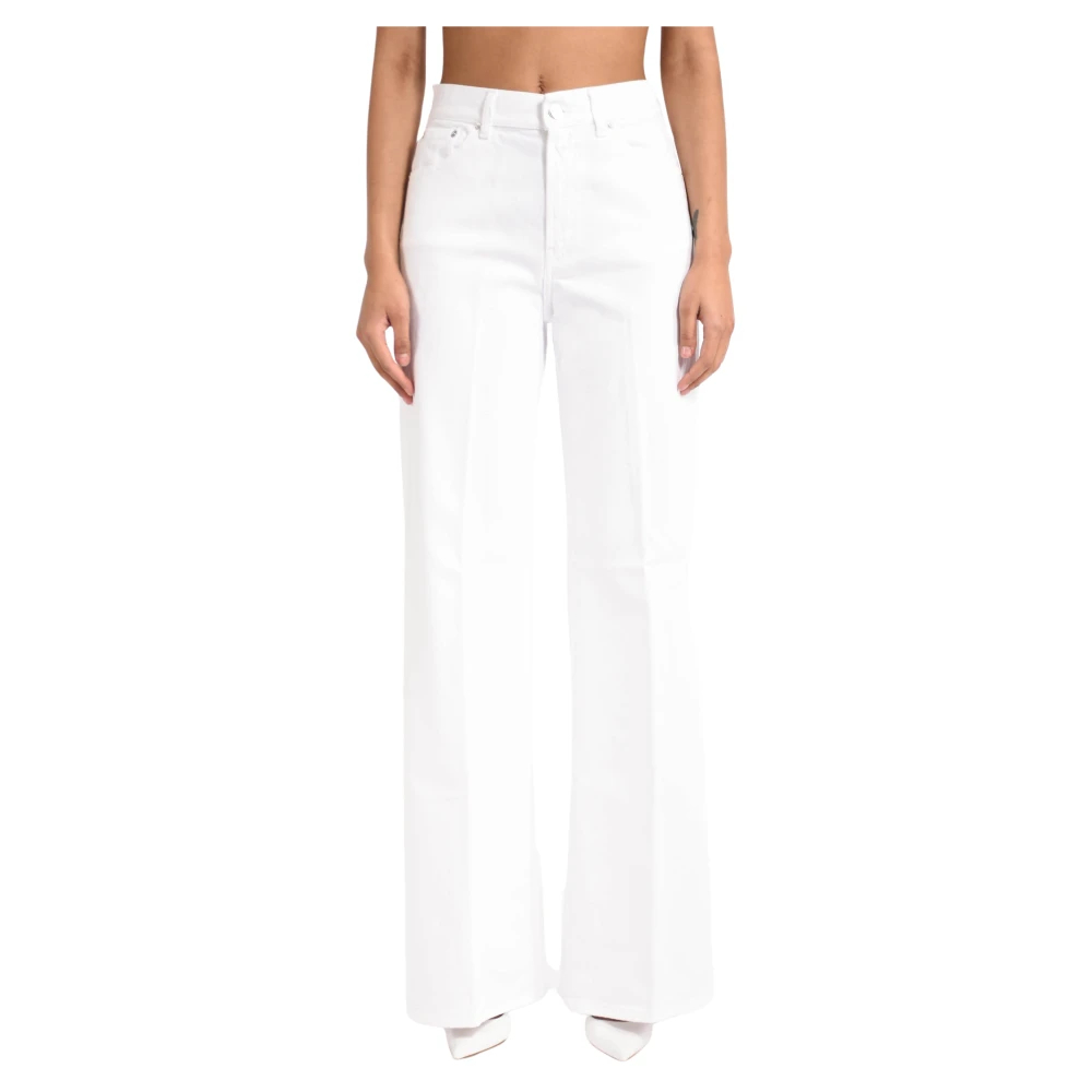 Dondup - Wide Hosen - Trousers - Damen - Weiß - W32